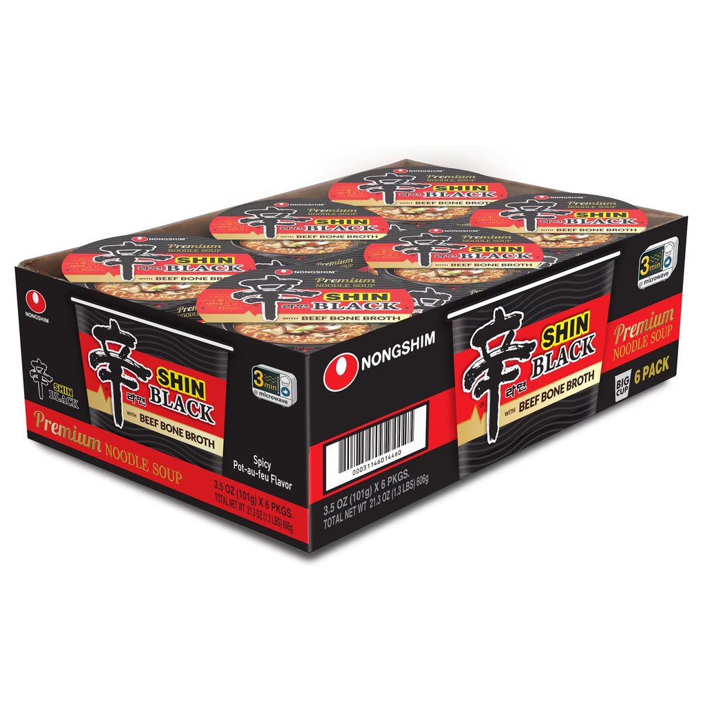 3.5oz X 6 Count Spicy Beef Bone Broth Ramen Noodle Soup Cup Z35861