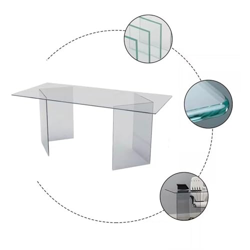 Tempered Glass Computer Desk (220 * 80 * 75cm) I338788