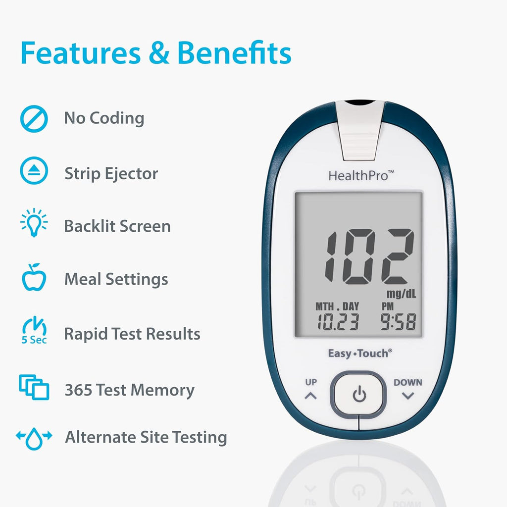 Glucose Monitoring Meter with Lancing Device & 10 Lancets R4251