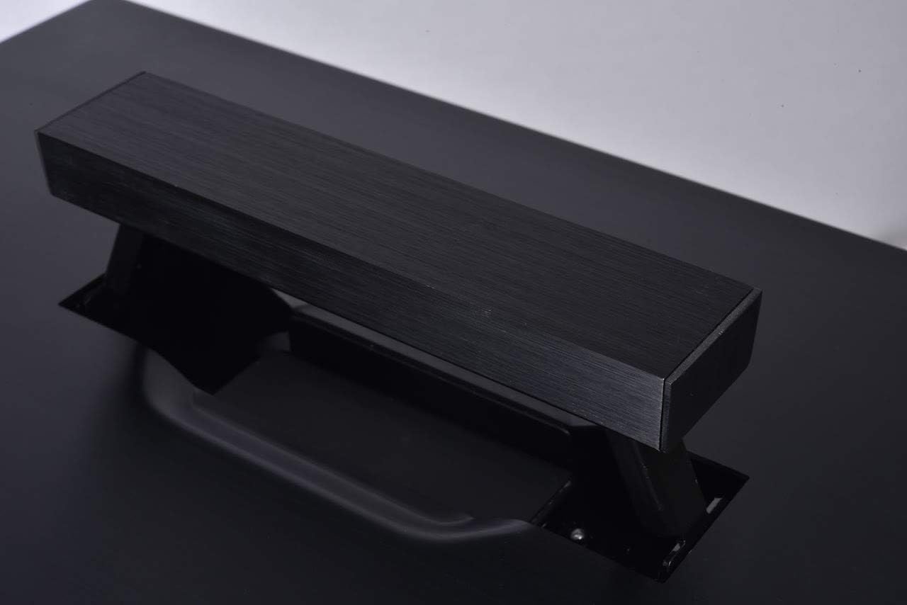 Black Aluminium Tempered Glass ITX Case I710301