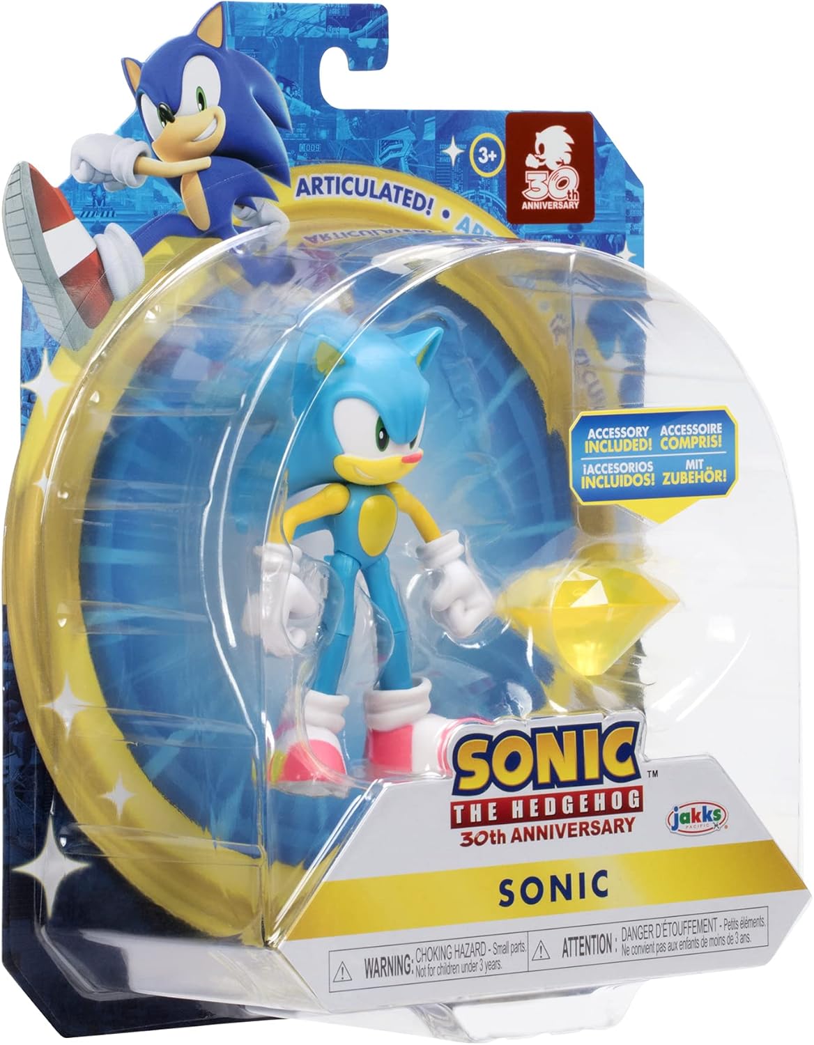 4-Inch Action Figure with Yellow Chaos Emerald M211