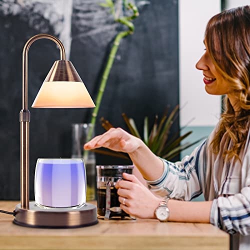 Rose Gold Electric Candle Warmer Lamp with Timer D5017