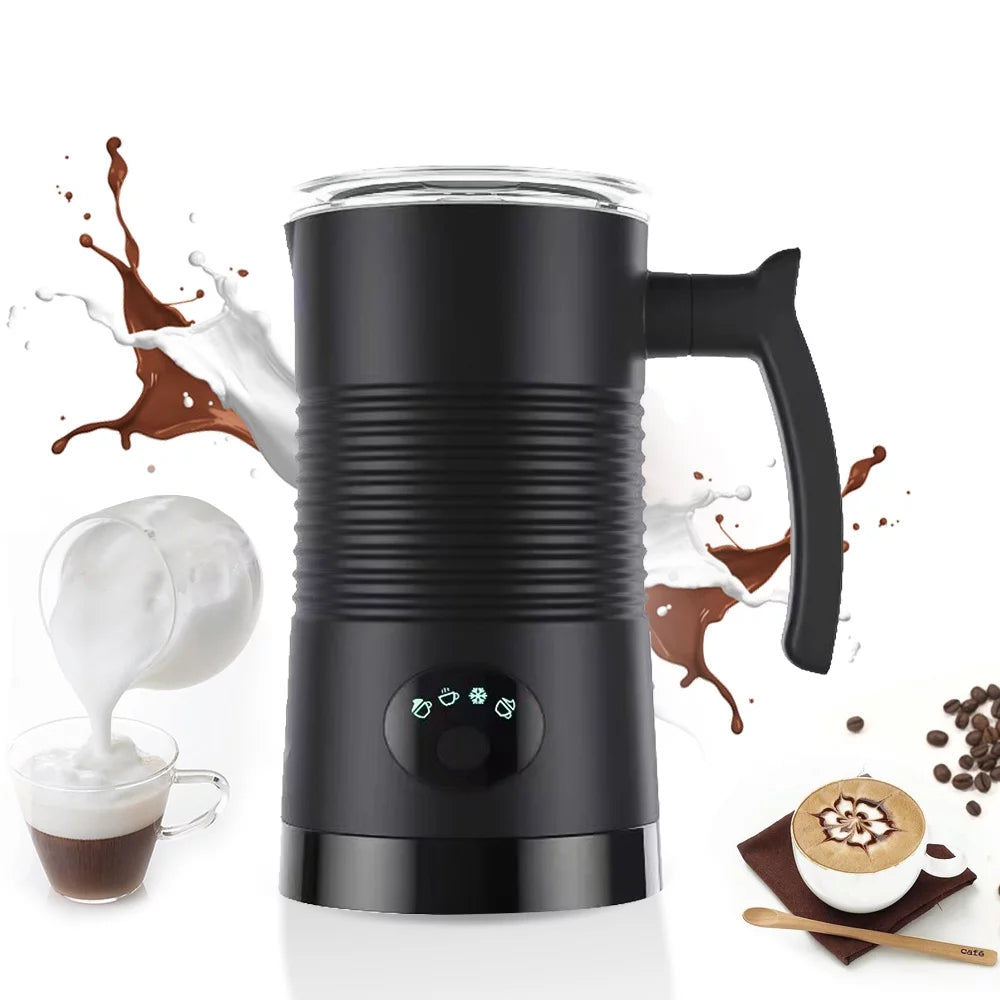 Milk Frother 4 in 1 400W Detachable Non-Stick Interior 11.84oz Electric Automatic Milk Frother A616