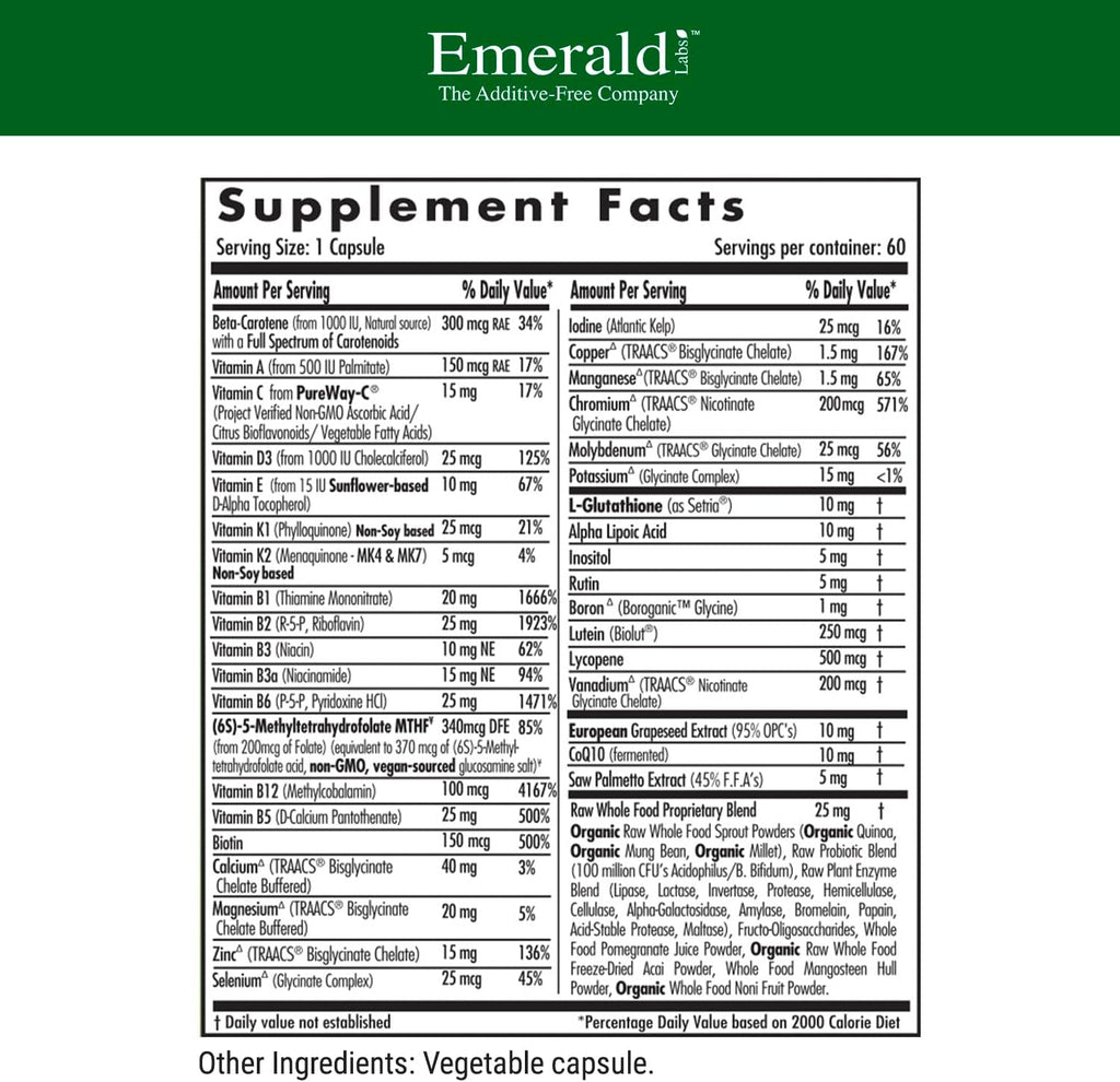 Women's 45+ 1-Daily Multi (60 Caps) & Men's 45+ 1-Daily Multi (60 Caps) Complete Multivitamin M990