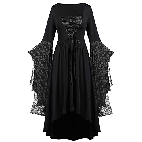 Gothic Plus Size Medieval Renaissance Steampunk Dress Y774474