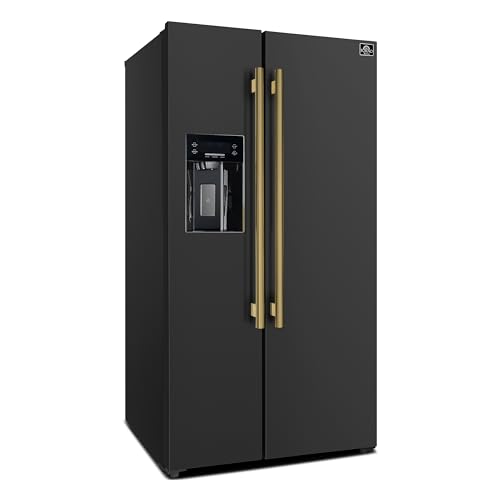 Stainless Steel 36 Inch Side-by-Side Refrigerator and Freezer with 20 Cubic Ft. Capacity D734