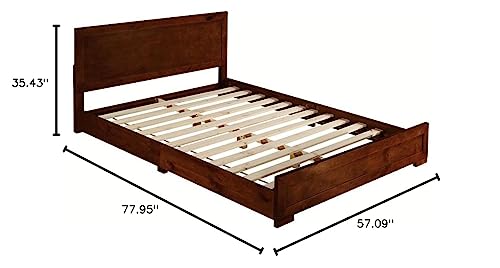 King Cherry Platform Bed Frame J664911