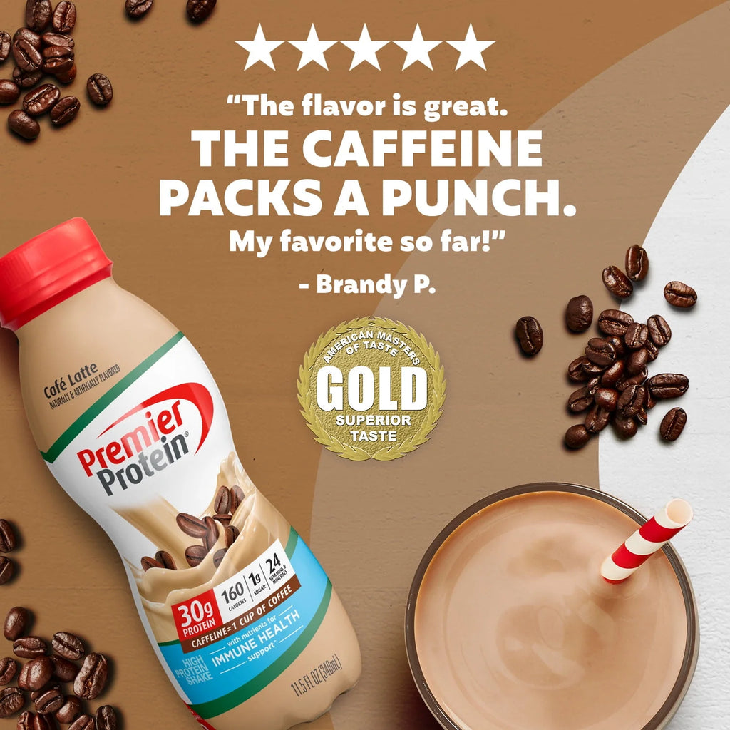 Cafe Latte Protein Shake, 30g Protein, 11.5 fl oz, 12 Ct A777404
