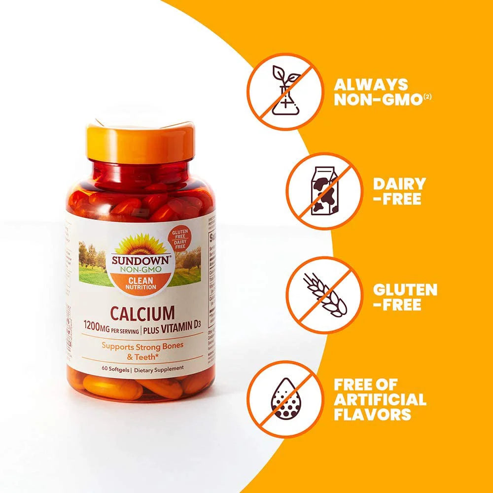Calcium 1200 Plus D Liquid Filled Softgels 60 ea Pack of 4 S52283