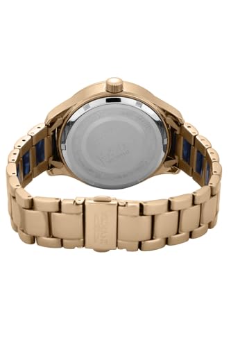 Stainless Steel Quartz Watch with Stainless-Steel Strap, Two Tone V40139