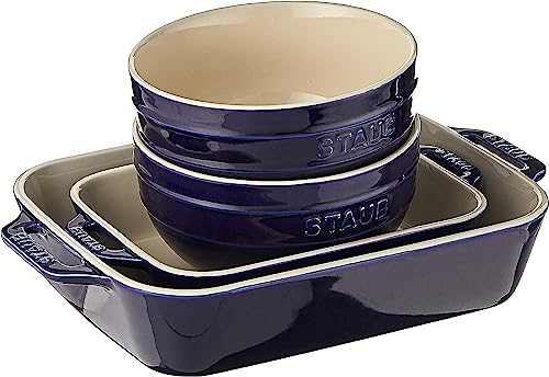 4-pc Ceramic Baking Dish and Bowl Set B960