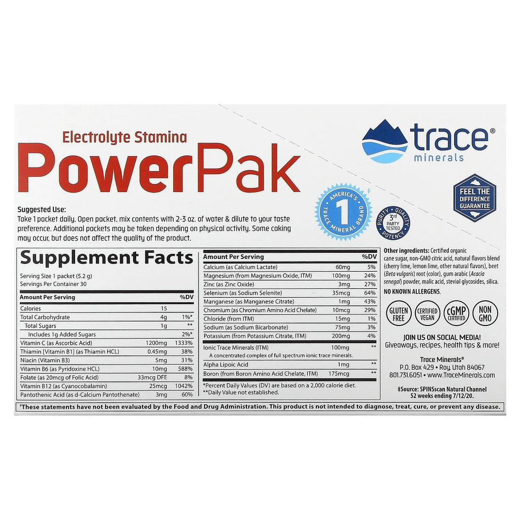 Cherry Lime Electrolyte Powder Packets 30 Packets Q30129