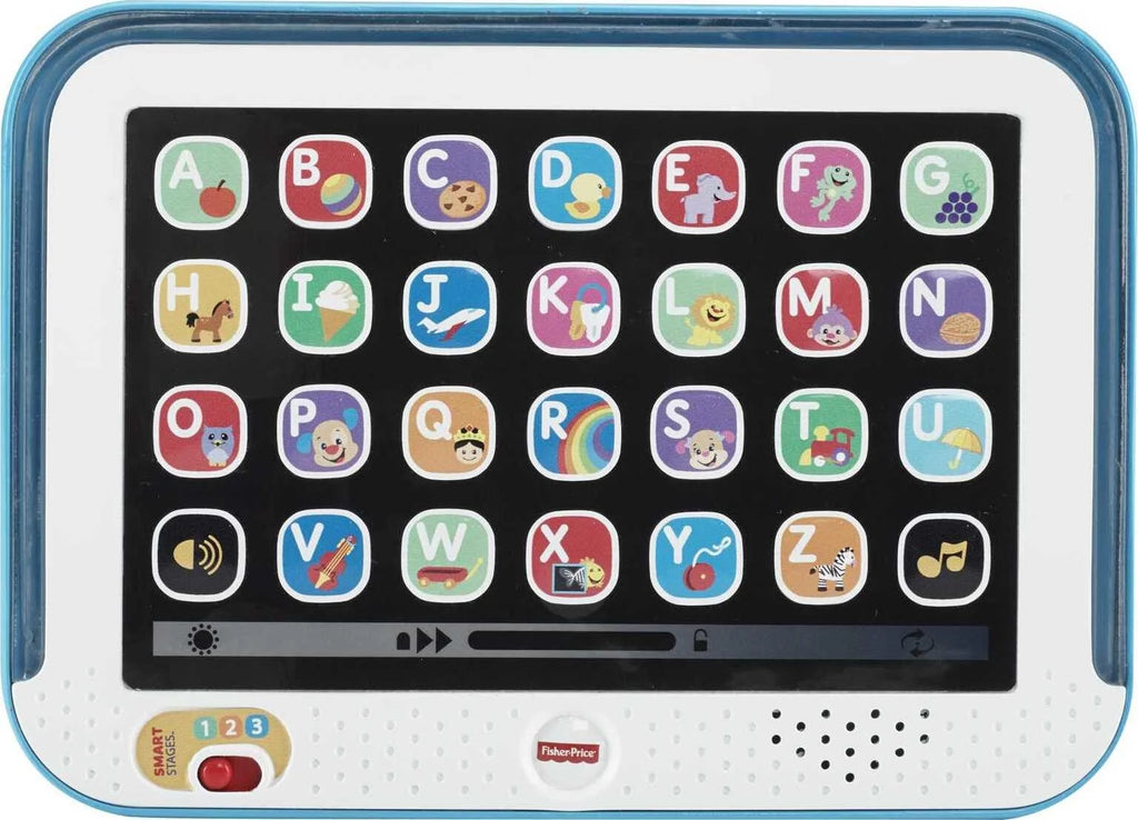 Blue Pretend Tablet Learning Toy with Lights and Music I784