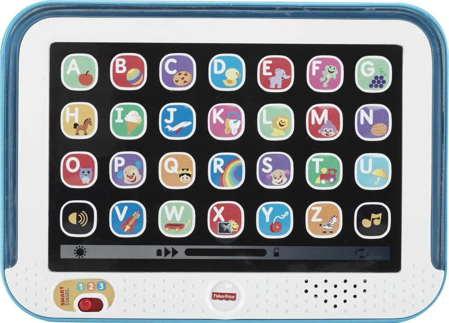 Blue Pretend Tablet Learning Toy with Lights and Music I784