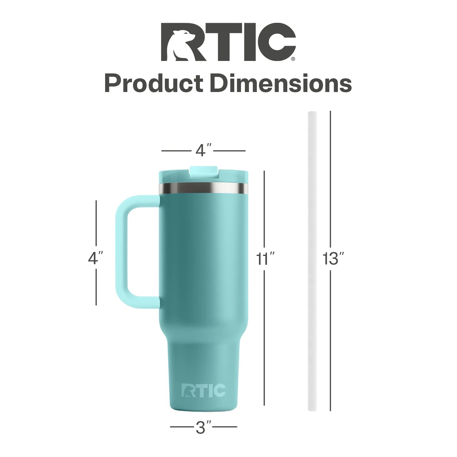 40 OZ Ceramic Lined Tumbler with Straw T948