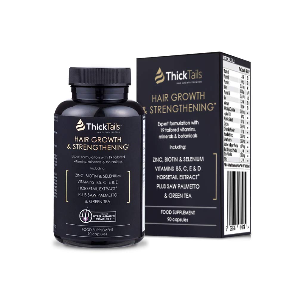 Hair Growth Vitamins with Biotin, Saw Palmetto, and Horsetail, 1 Month Supply B429941