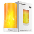 LED Flame Lights, 4-Mode Rechargeable Battery Operated Flameless Candles, Waterproof Pillar Flickering Lanterns N59473
