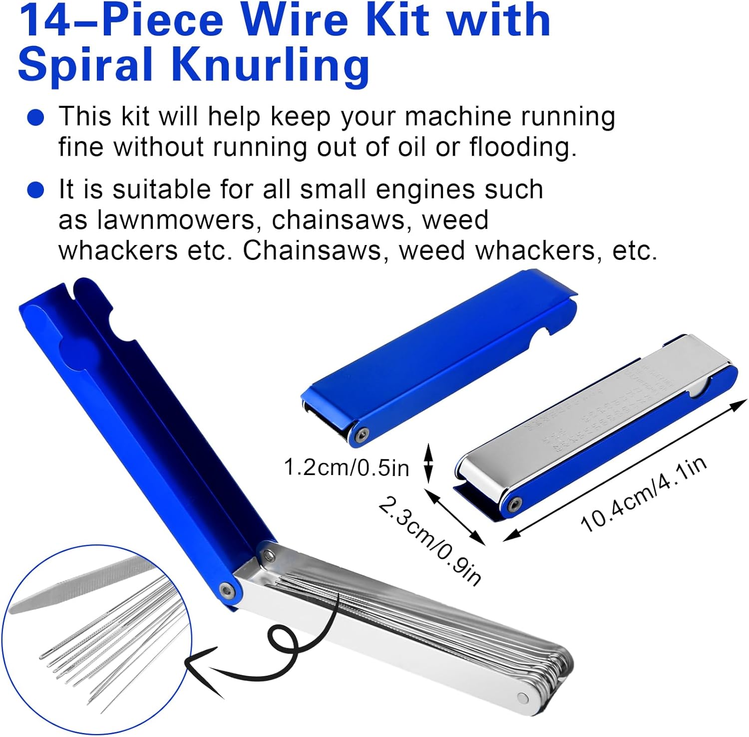 Stainless Steel 13 Cleaning Wires Set with 5 Nylon Brushes and 10 Cleaning Needles W13665