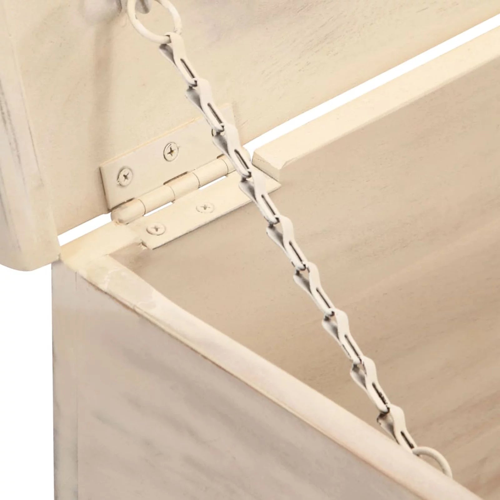 Storage Chest Acacia Wood Blanket Box White 43.3 x 15.7 x 17.7 Inches I802888