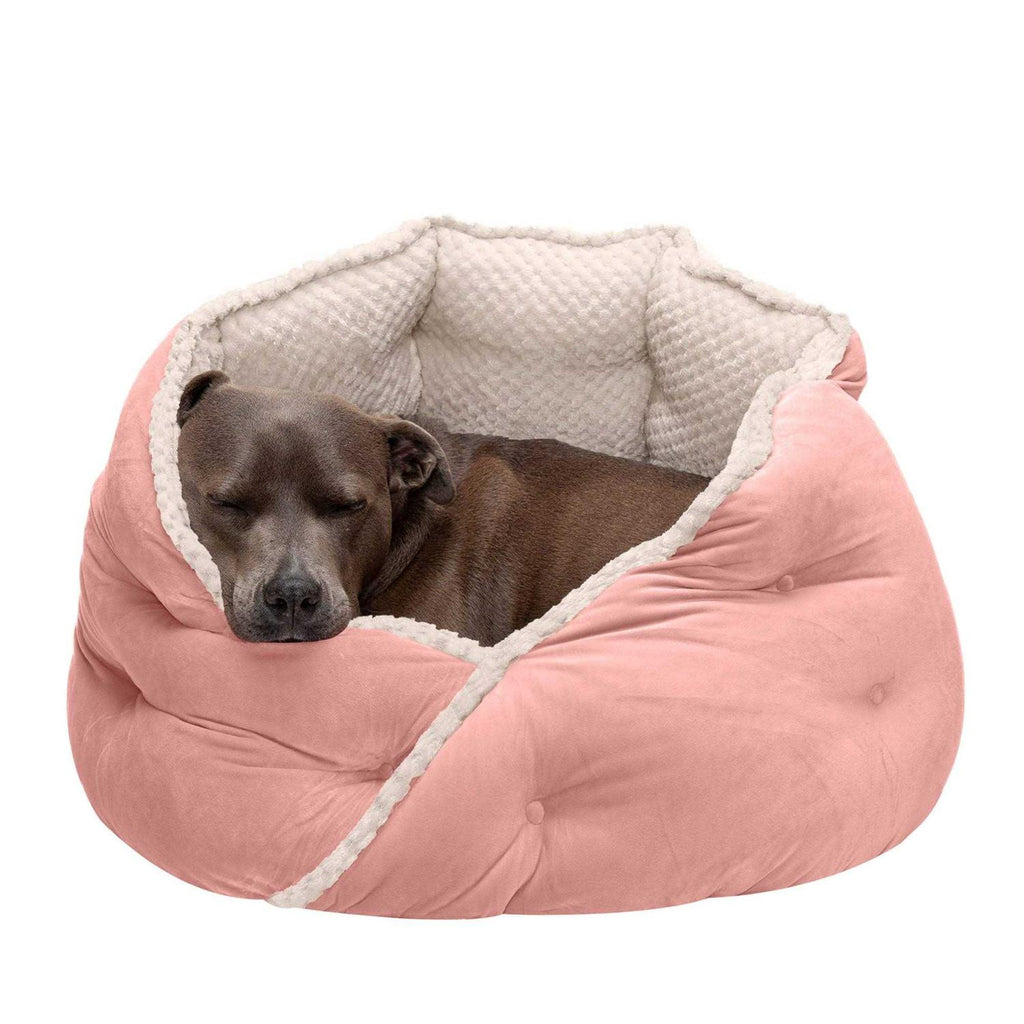Minky Faux Fur Velvet Calming Hug Bed T31156
