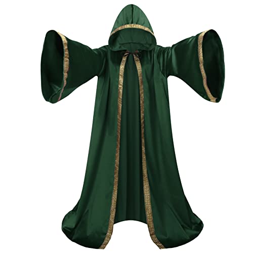 Wizard Robe with Hood Sleeves Halloween Costume Cloak L781889