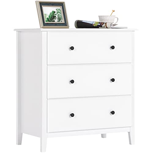 White 6 Drawer Solid Wood Dresser C236