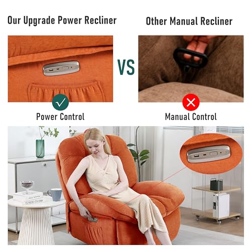 Green Power Recliner Chair with Heated and USB O396