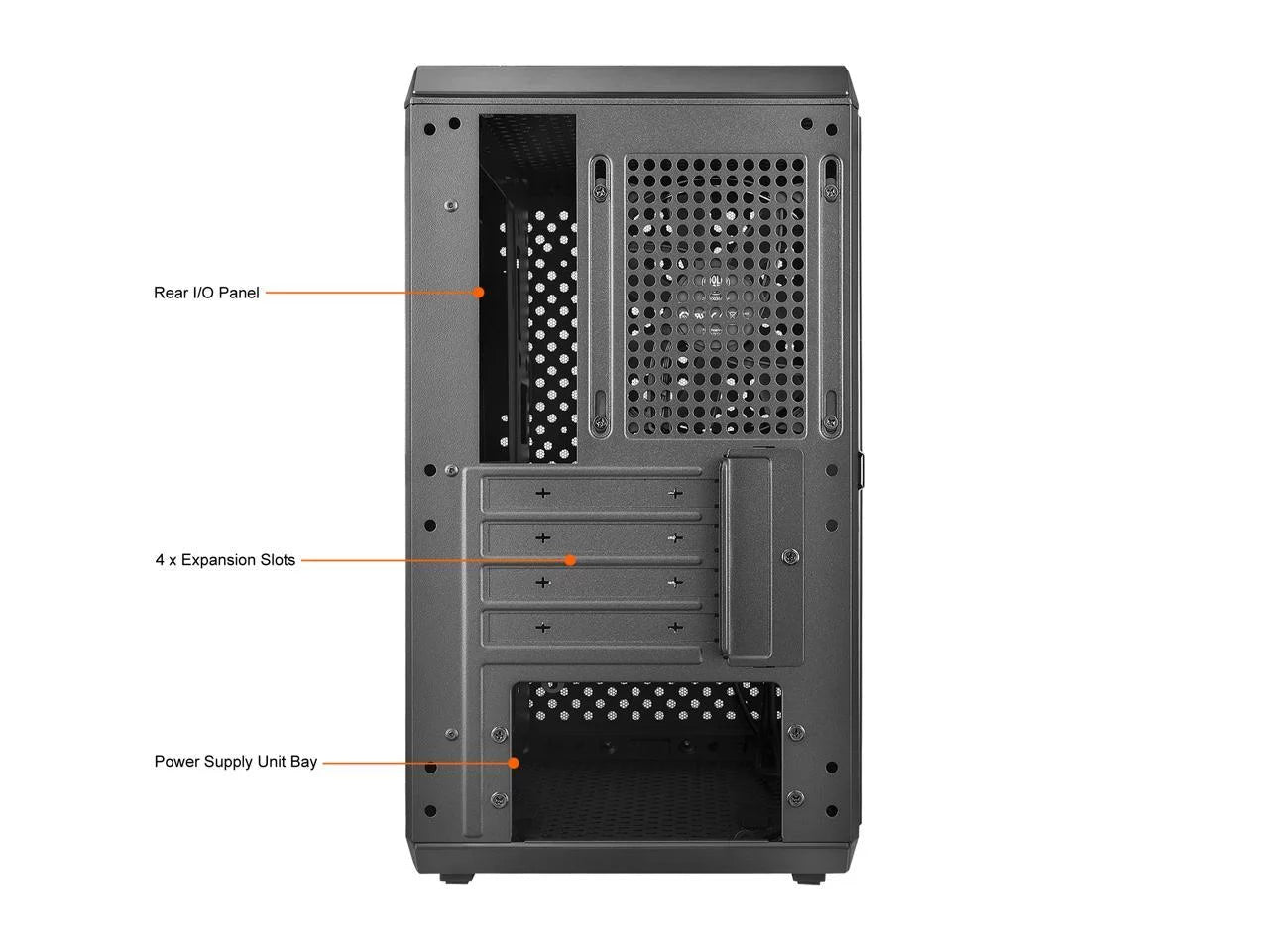 Black Micro-ATX Tower with Acrylic Side Panel R446