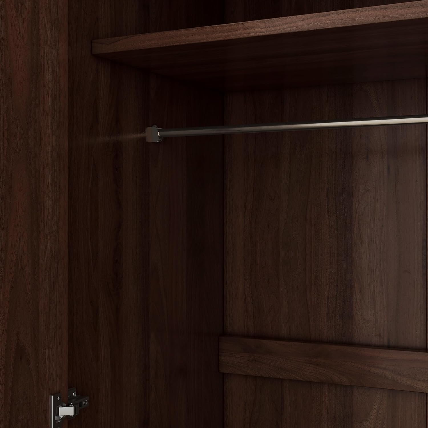 2-Door Wooden Wardrobe Armoire with 3 Storage Shelves R2876