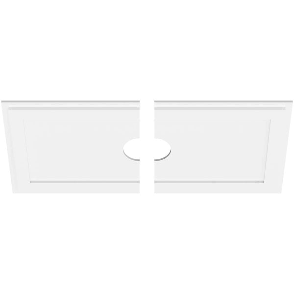 Rectangle Architectural Grade PVC Ceiling Medallion V80966