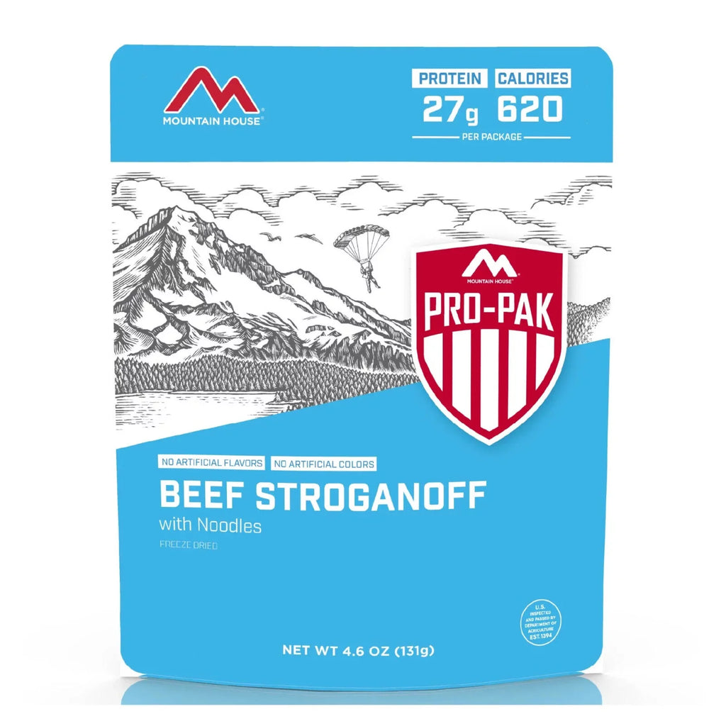 Beef Stroganoff Freeze Dried Emergency Survival Food - 6 Pouches U52072
