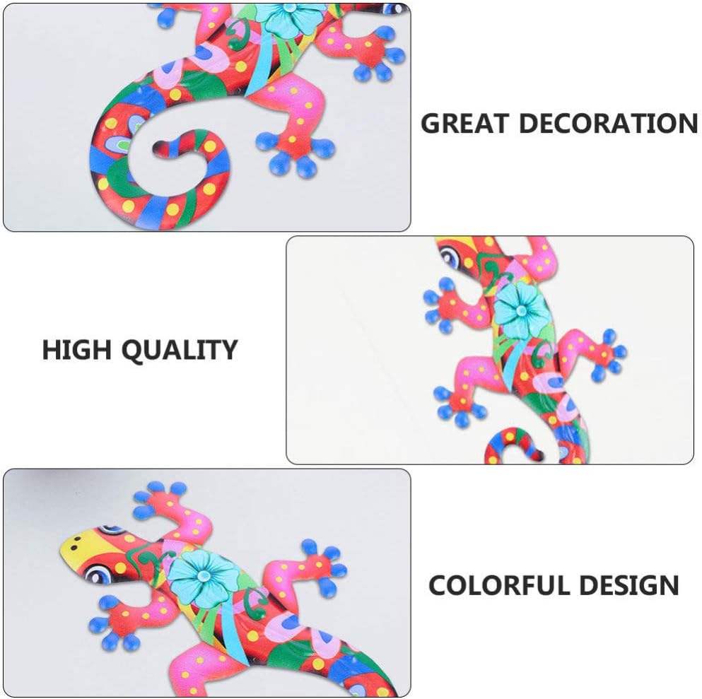 2pcs Iron Gecko Wall Art T10889