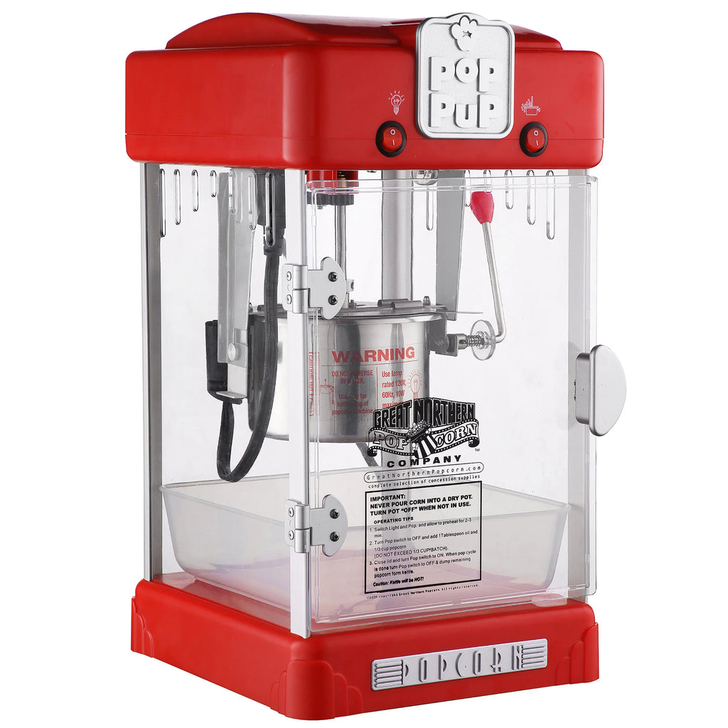 Red Popcorn Machine with 2.5oz Kettle U933