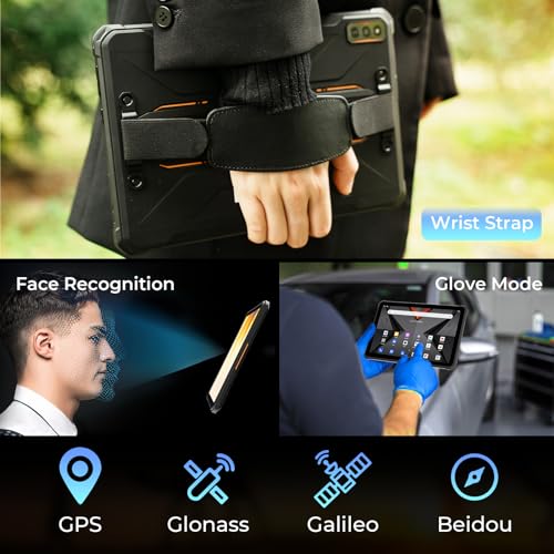 Gray Rugged Tablet 15600mAh 10.1 Inch HD+ 12GB+256GB IP68 IP69K L953808
