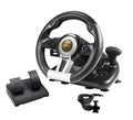Gaming Steering Wheel with Pedal 180 Degree for PC, PS3, PS4, Xbox One, Xbox Series X/S, N-Switch (Black) W785