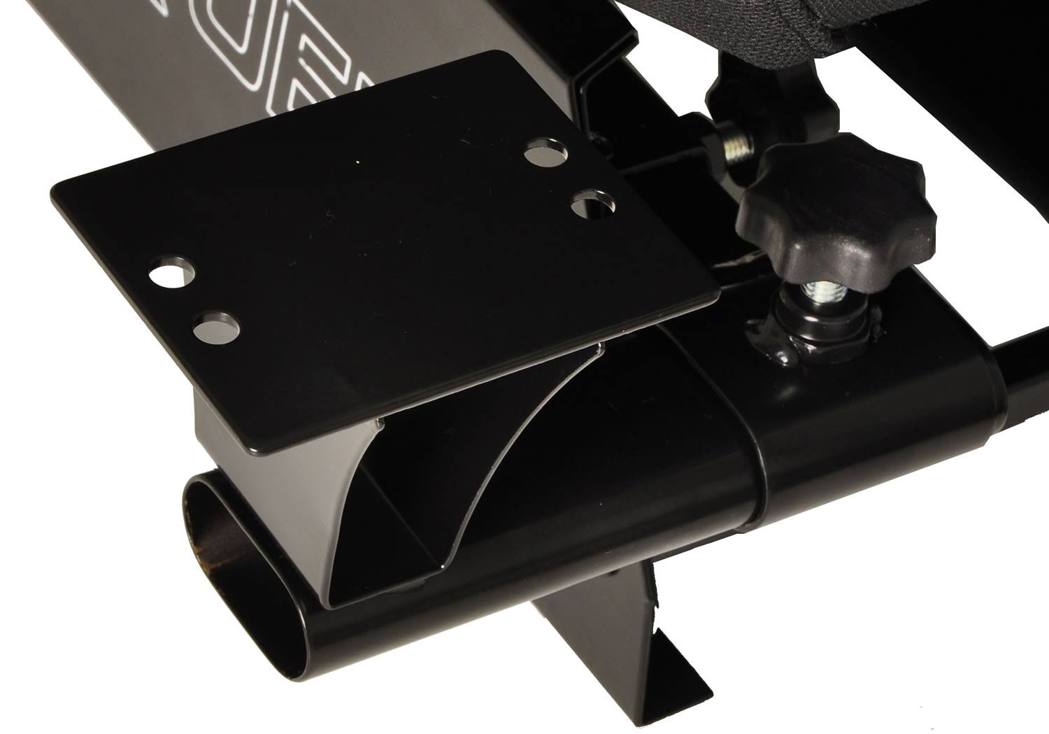 Gray Racing Simulator Cockpit Reclinable Seat with Gear Shifter Mount Q705