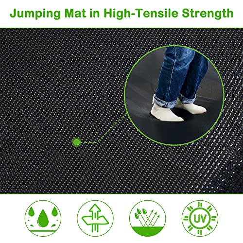 7FT Kids Trampoline with Safety Enclosure Net, Slide and Ladder K79526