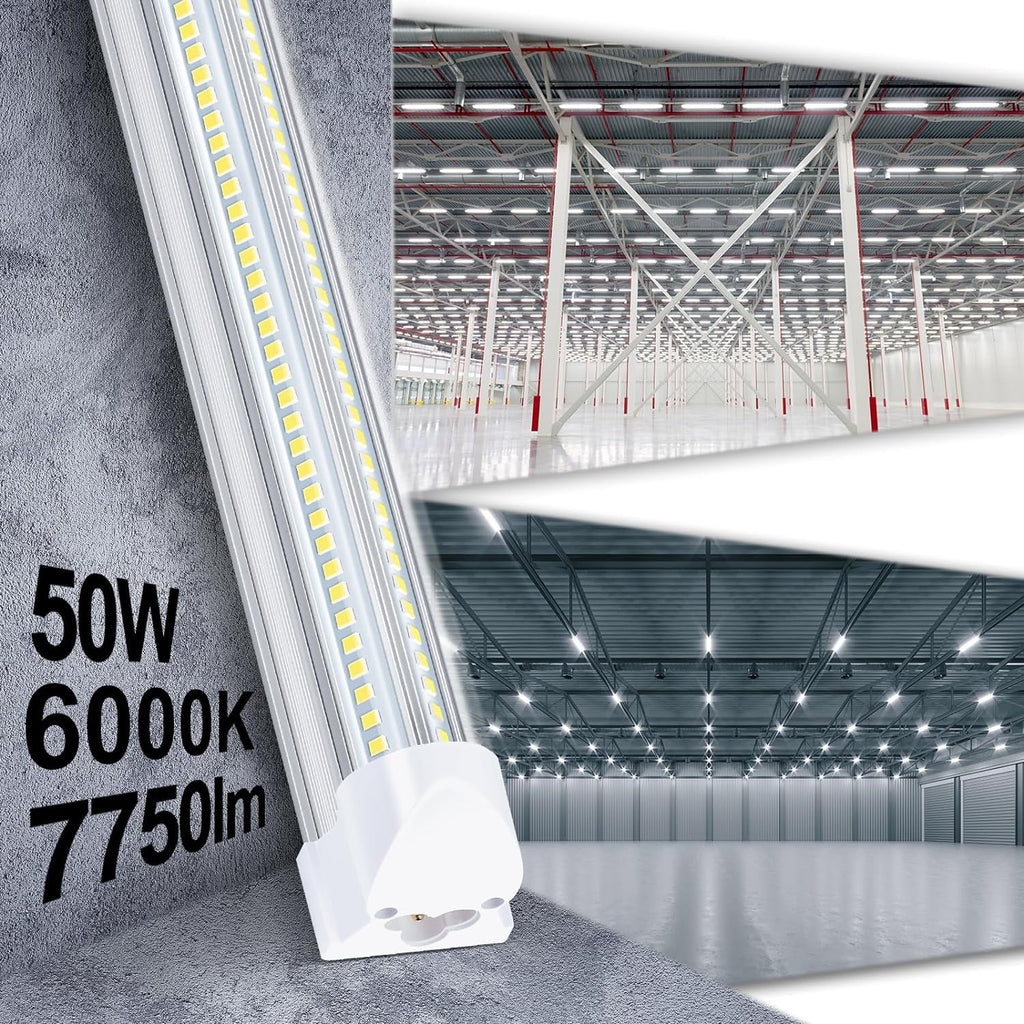 10 Pack 4FT 50W 7750Lumen 6000K LED Light Fixture Q1638