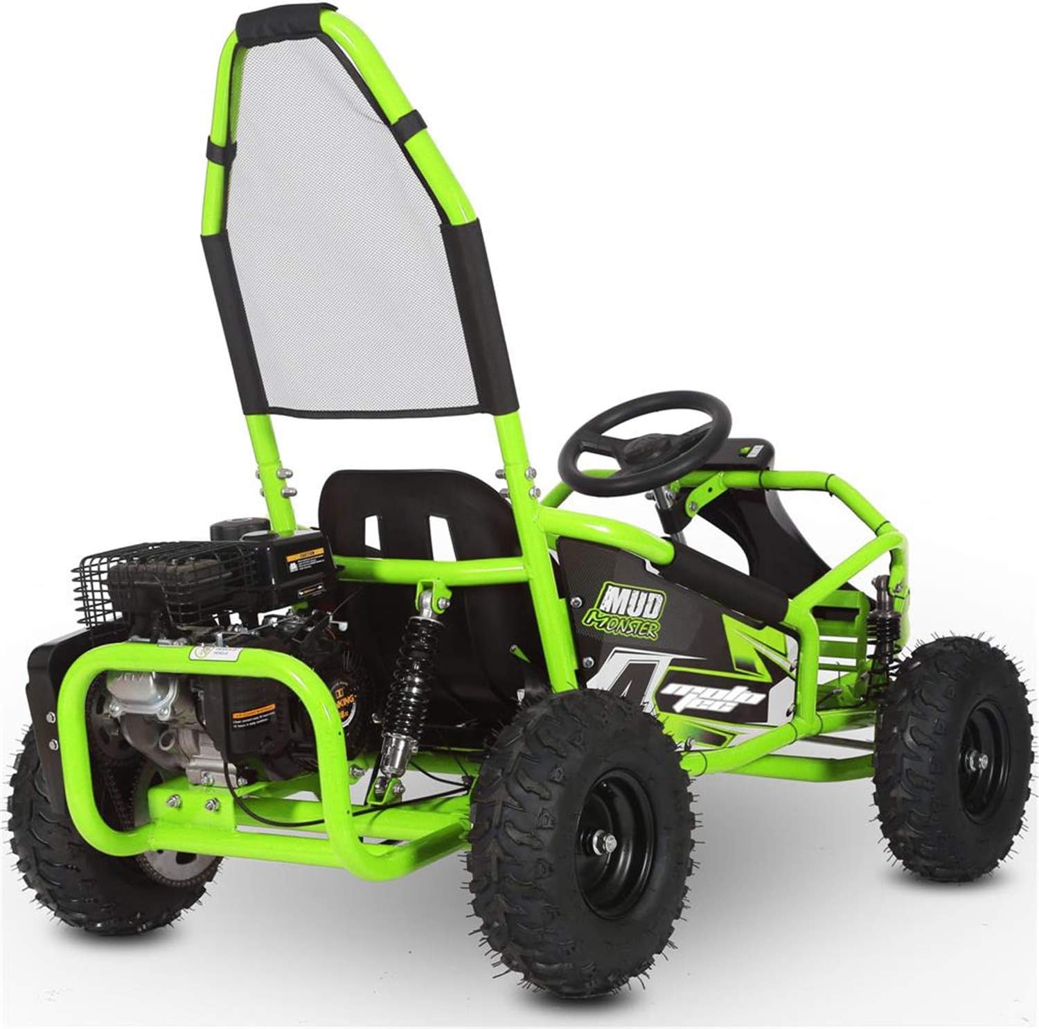 98cc Full Suspension Green Go Kart E91600