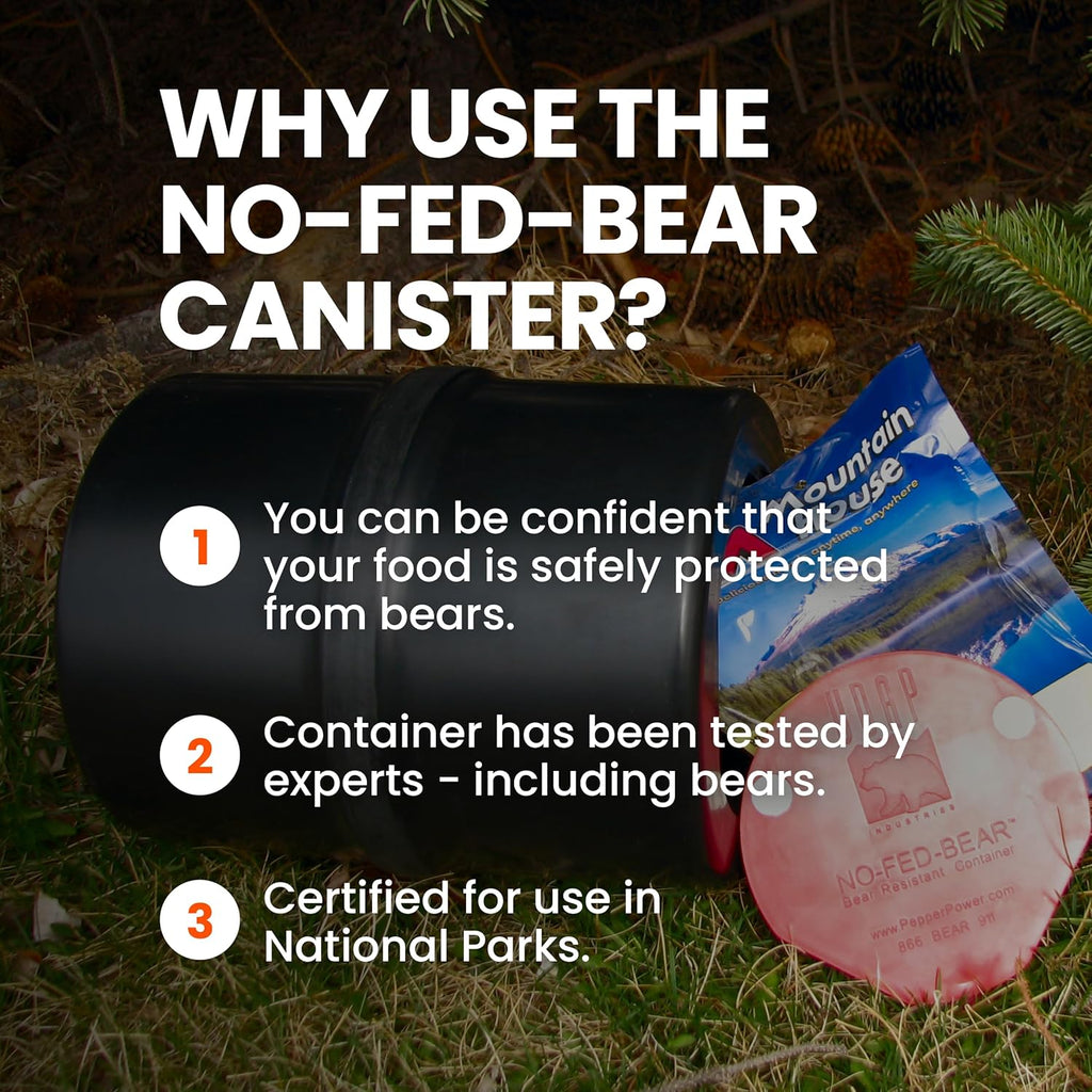 Bear Resistant Food Storage Container, 2 Gallons P26762