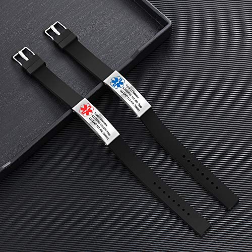 Silicone Medical ID Bracelet H141