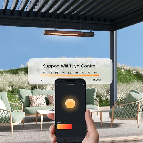 1500W Infrared Carbon Fiber Tube Wall-Mounted Ceiling Heater Y288
