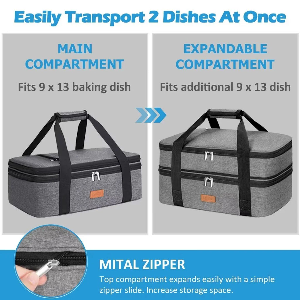 Grey Insulated Casserole Carrier W610704