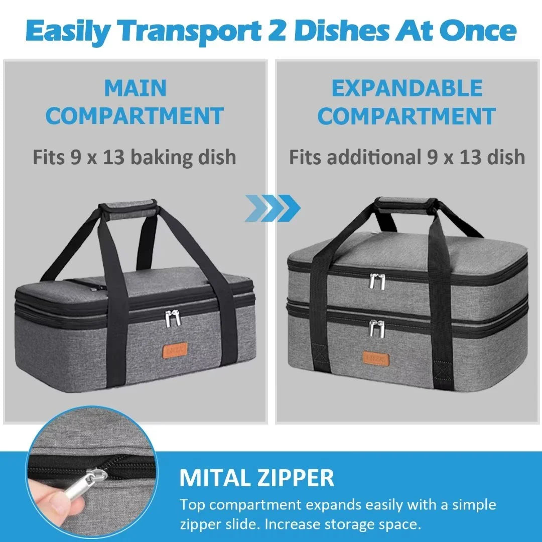 Grey Insulated Casserole Carrier W610704
