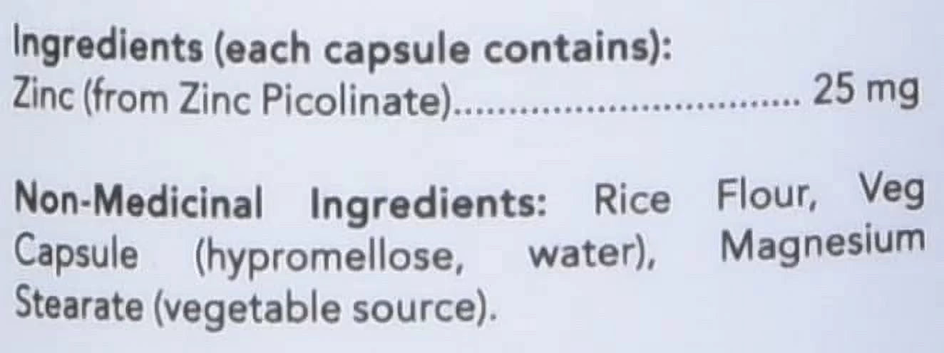 Zinc Picolinate 25mg I983001