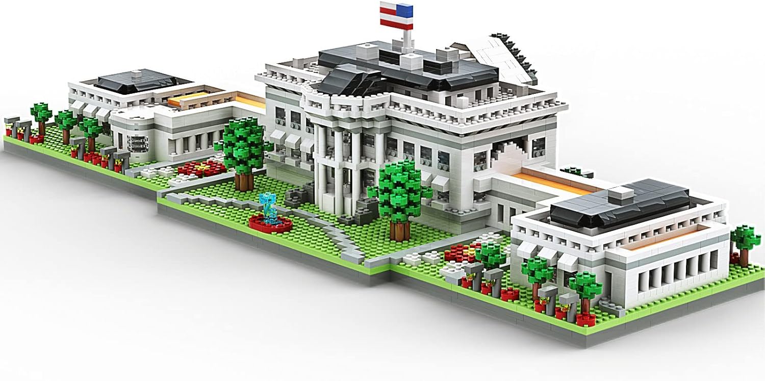 Micro Mini Blocks White House Model Set 3000 Pieces Building Architecture Toys Z847596