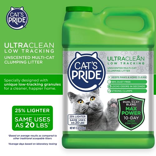 Fresh Scent 15 Pounds (Pack of 2) Clumping Litter W828