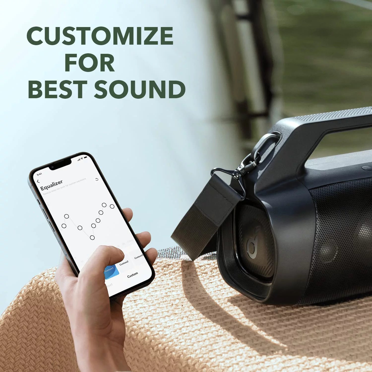 80W Portable Bluetooth Speaker with Strap H75675