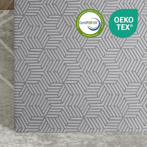 4 Inch Queen Gel Memory Foam Mattress Topper with Removable Cover J49602