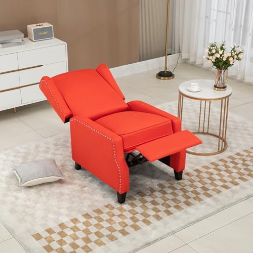 Red Adjustable Wingback Recliner Chair I512008